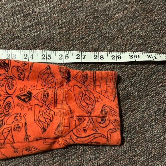 Vintage‎ Volcom Ryan Sheckler Orange All Over Print Monster Hoodie S Small - Picture 12 of 12